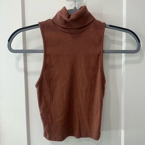 Zara Ribbed Cropped Tank - Size Small